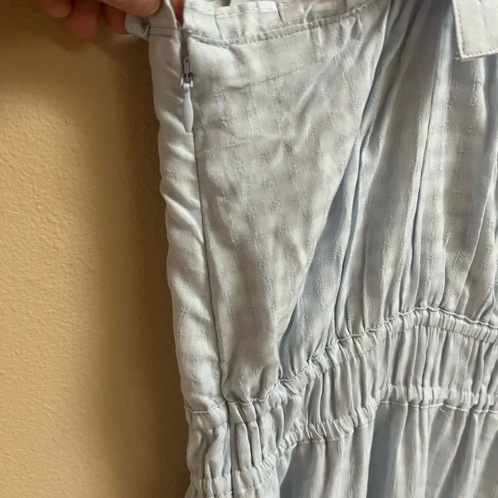 PAIGE Blue Tiered dress- size L - Picture 10 of 11